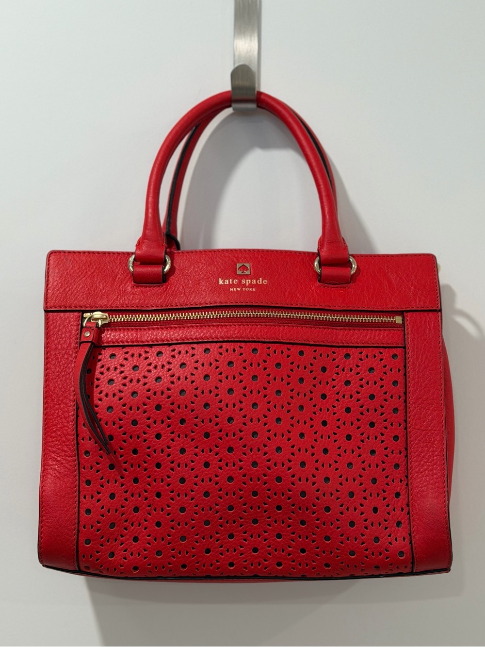 Kate Spade | Perri Lane ‘Romy’ Red Leather Satchel